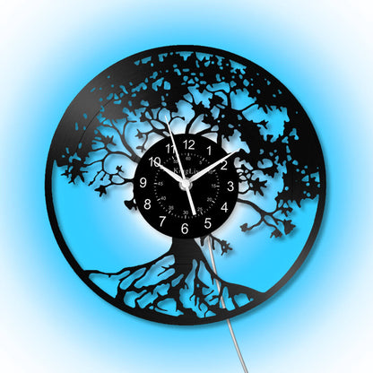 LED Vinyl Wall Clock | Tree of Life | 12'' | 0130WPB