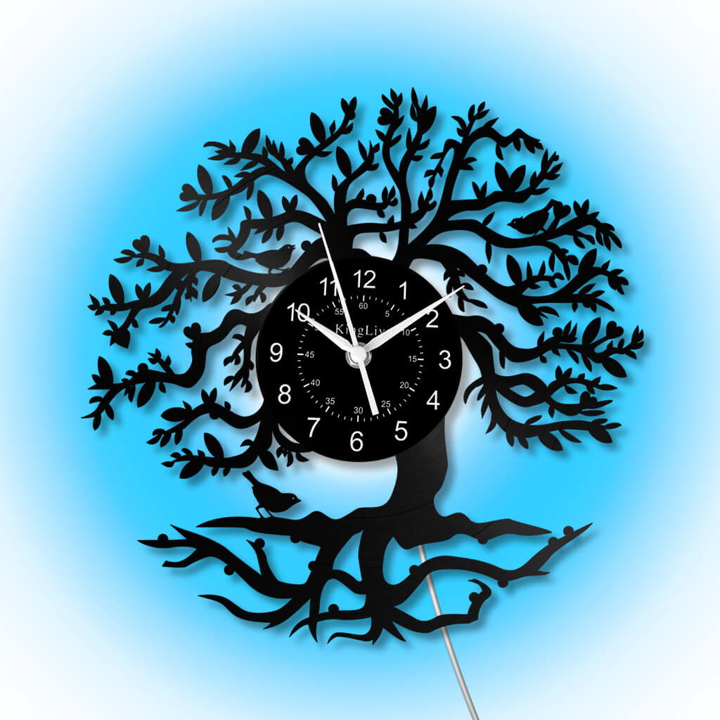 LED Vinyl Wall Clock | Tree of Life | 12'' | 0273WPB