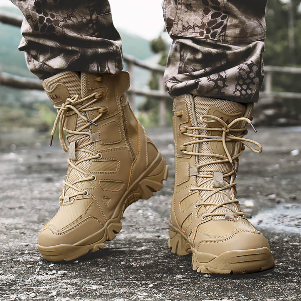 men's combat military tactical army ankle boots