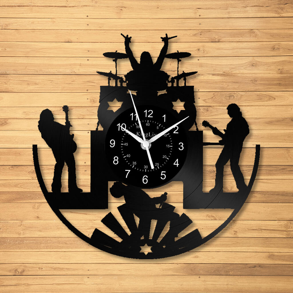 Vinyl Wall Clock | Band Music | 12'' | 0118WPB