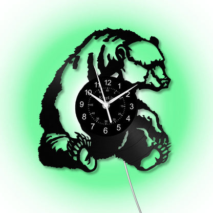 LED Vinyl Wall Clock | Bear | 12'' | 0294WPB