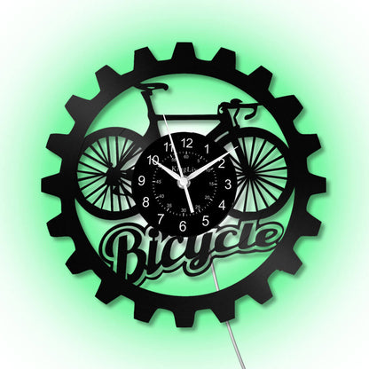 LED Vinyl Wall Clock | Bicycle | 12'' | 0258WPB