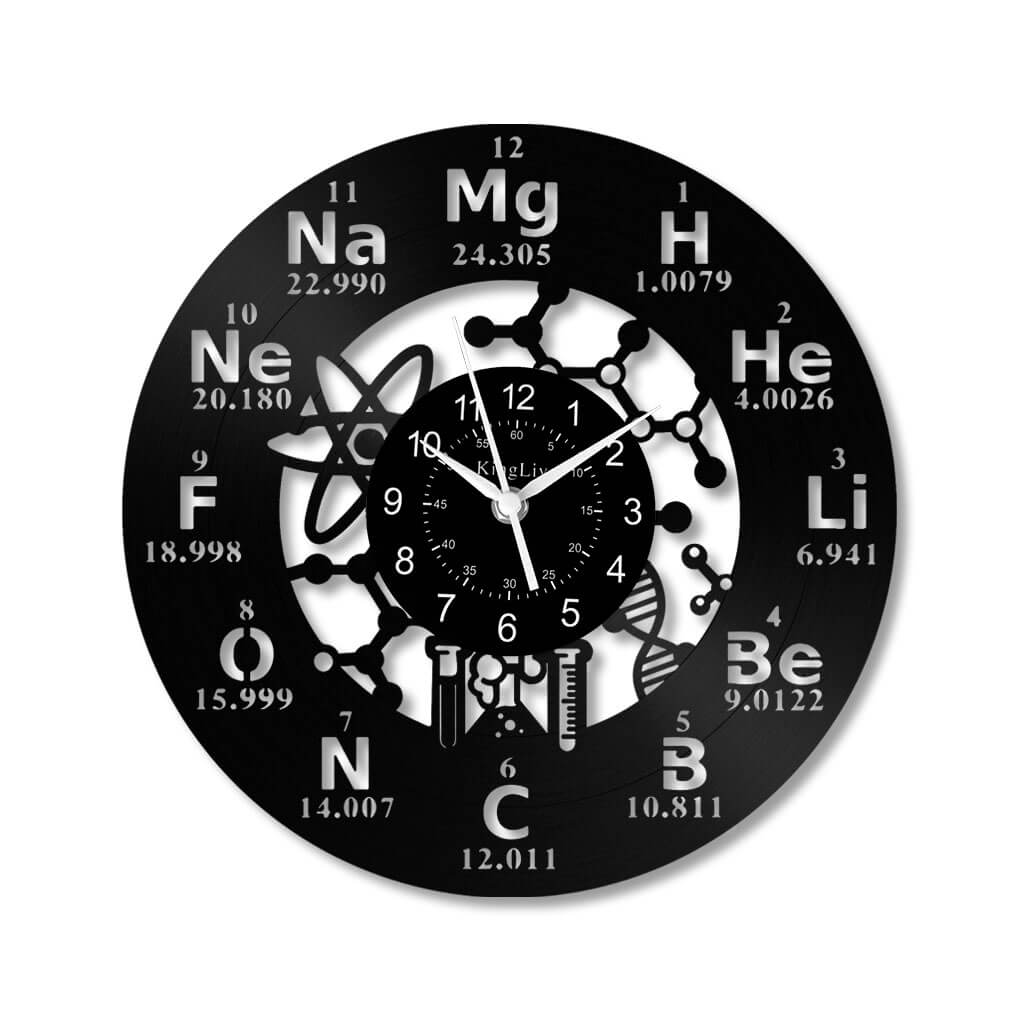 LED Vinyl Wall Clock | Chemistry | 12'' | 0265WPB