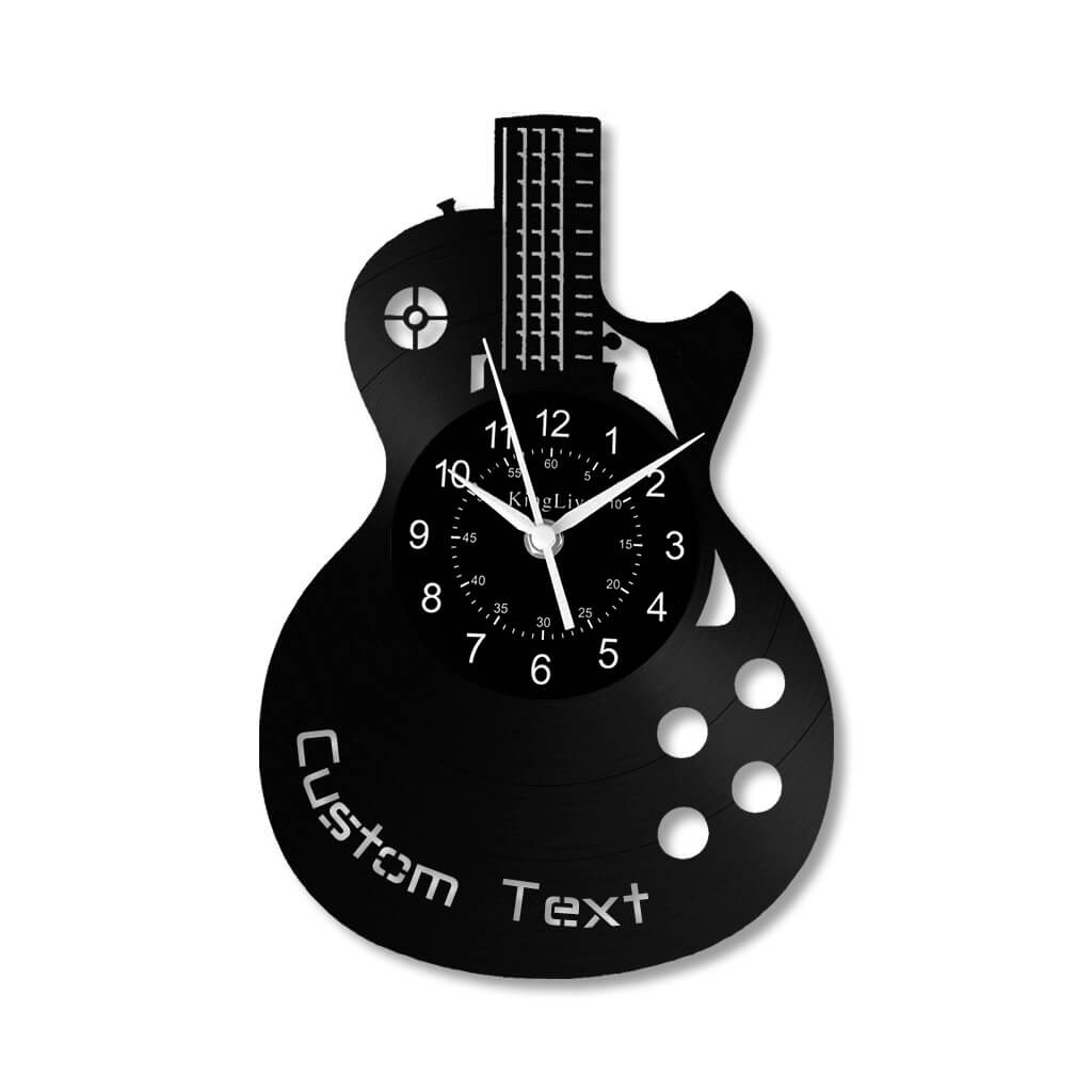 LED Vinyl Wall Clock | Guitar | 12'' | 0027WPB2