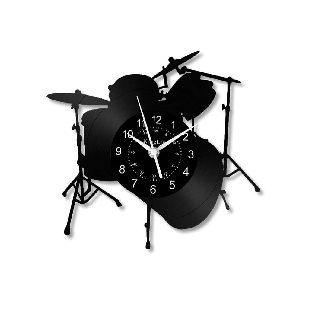 LED Vinyl Wall Clock | Drum | 12'' | 0278WPB