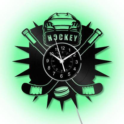 LED Vinyl Wall Clock | Hockey | 12''