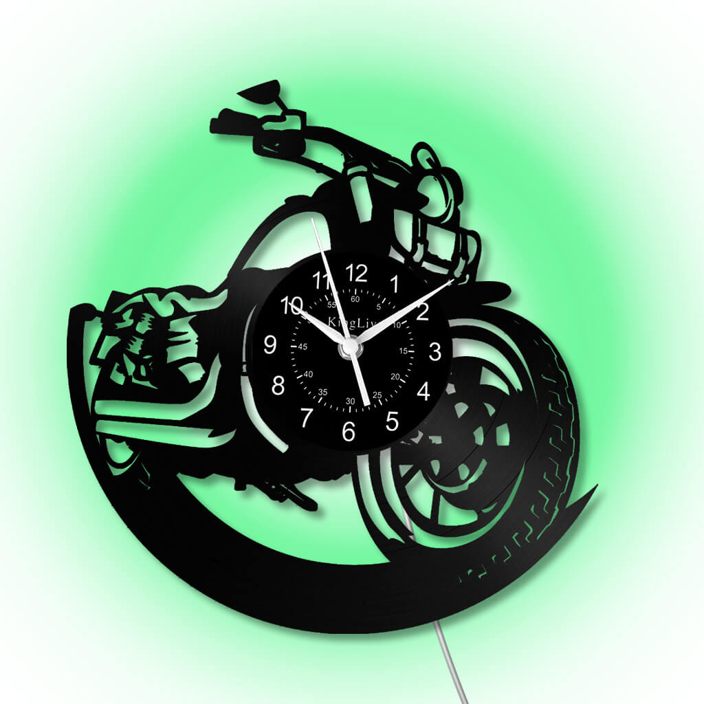LED Vinyl Wall Clock | Dirt Bike | 12'' | 0217WPB