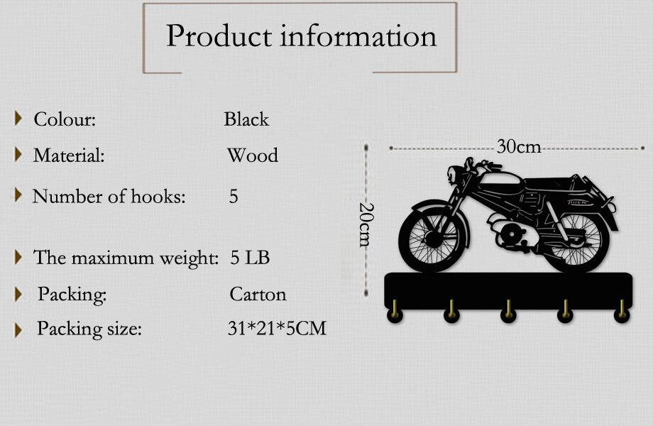 Wall Hook | Motorcycle | BH032