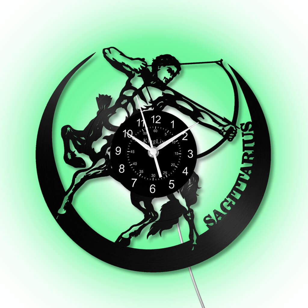 LED Vinyl Wall Clock | Sagittarius | 12'' | 0285WPB