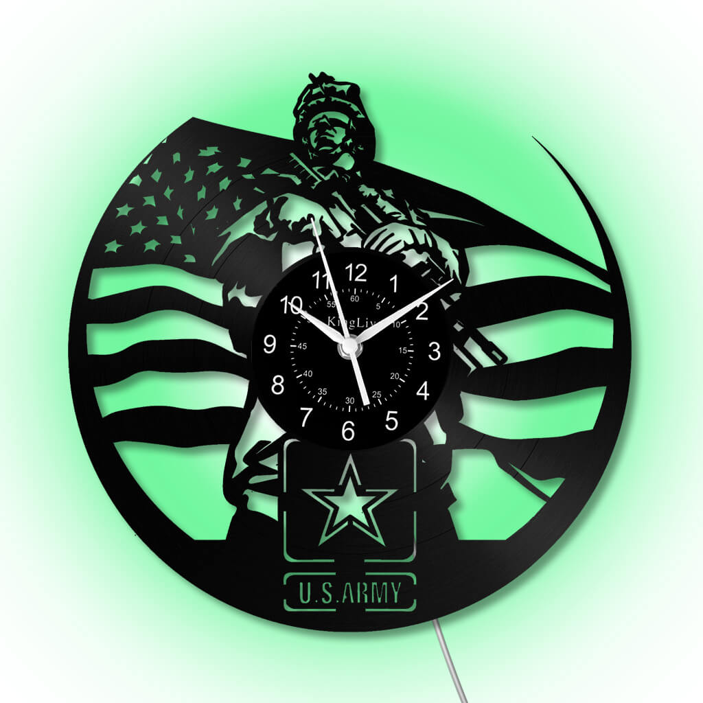 LED Vinyl Wall Clock | US Army | 12'' | 0274WPB