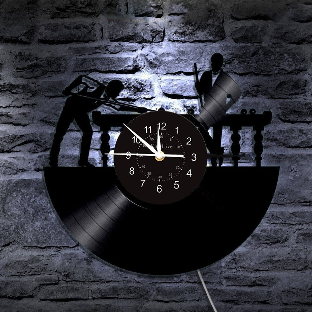 Billiards Led Vinyl Record Wall Clock