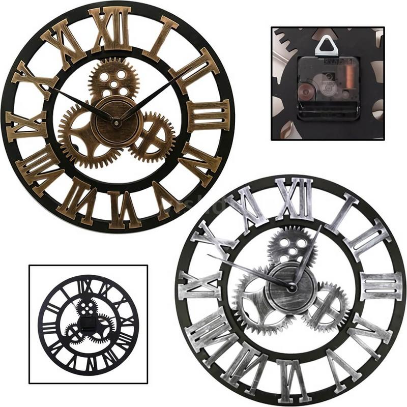 vintage steampunk wall clock