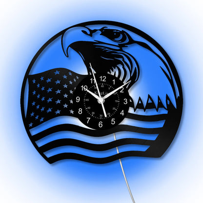 LED Vinyl Wall Clock | Eagle | 12''