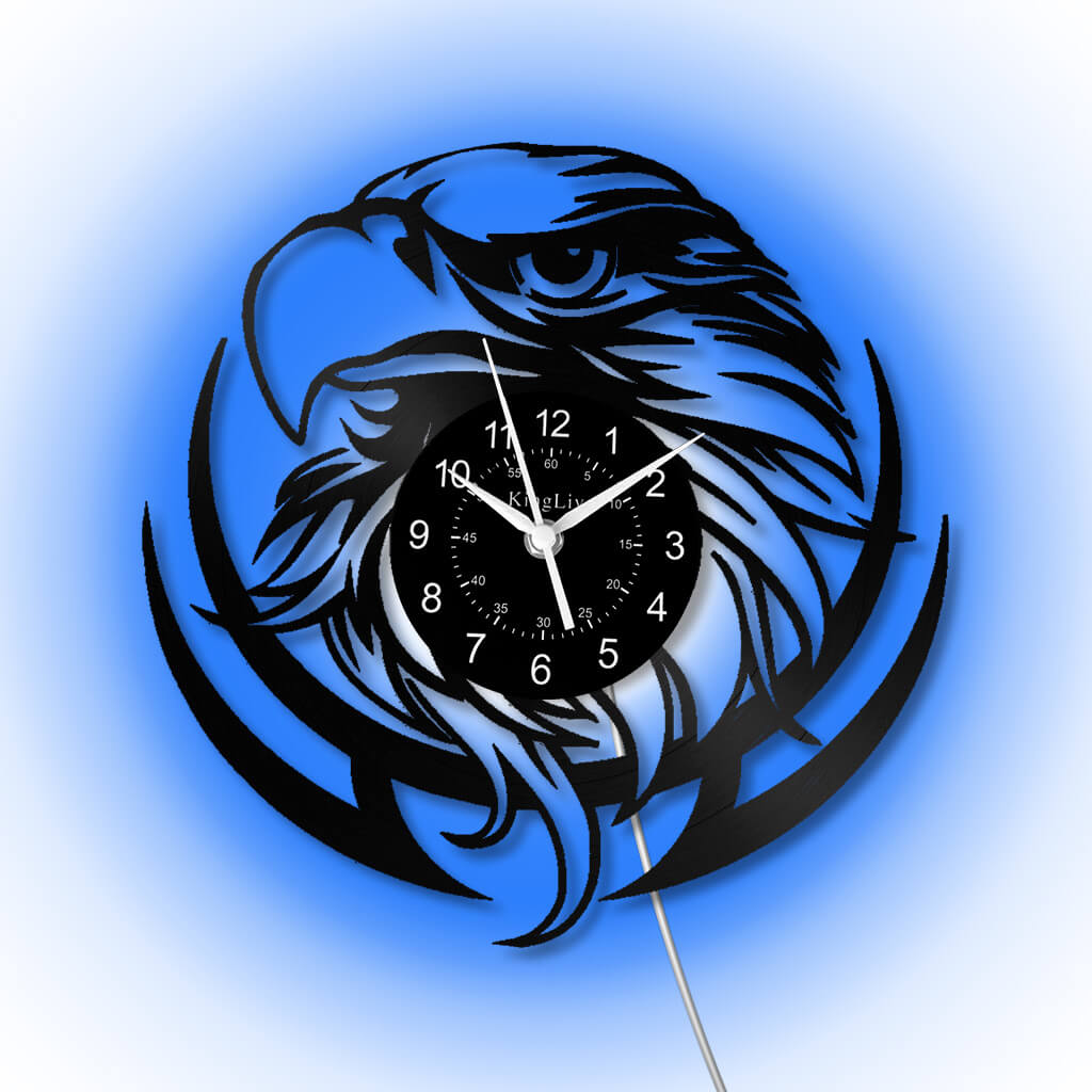 LED Vinyl Wall Clock | Eagle | 12''