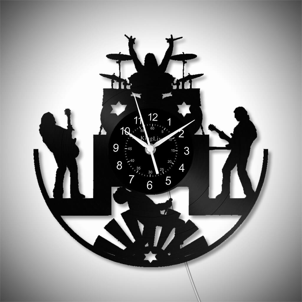 Vinyl Wall Clock | Band Music | 12'' | 0118WPB
