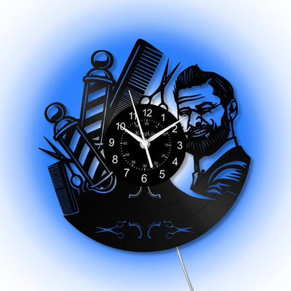 LED Vinyl Wall Clock | Nail Salon | Barber Shop | 12''