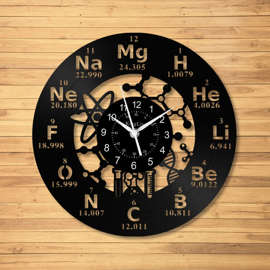 LED Vinyl Wall Clock | Chemistry | 12'' | 0265WPB
