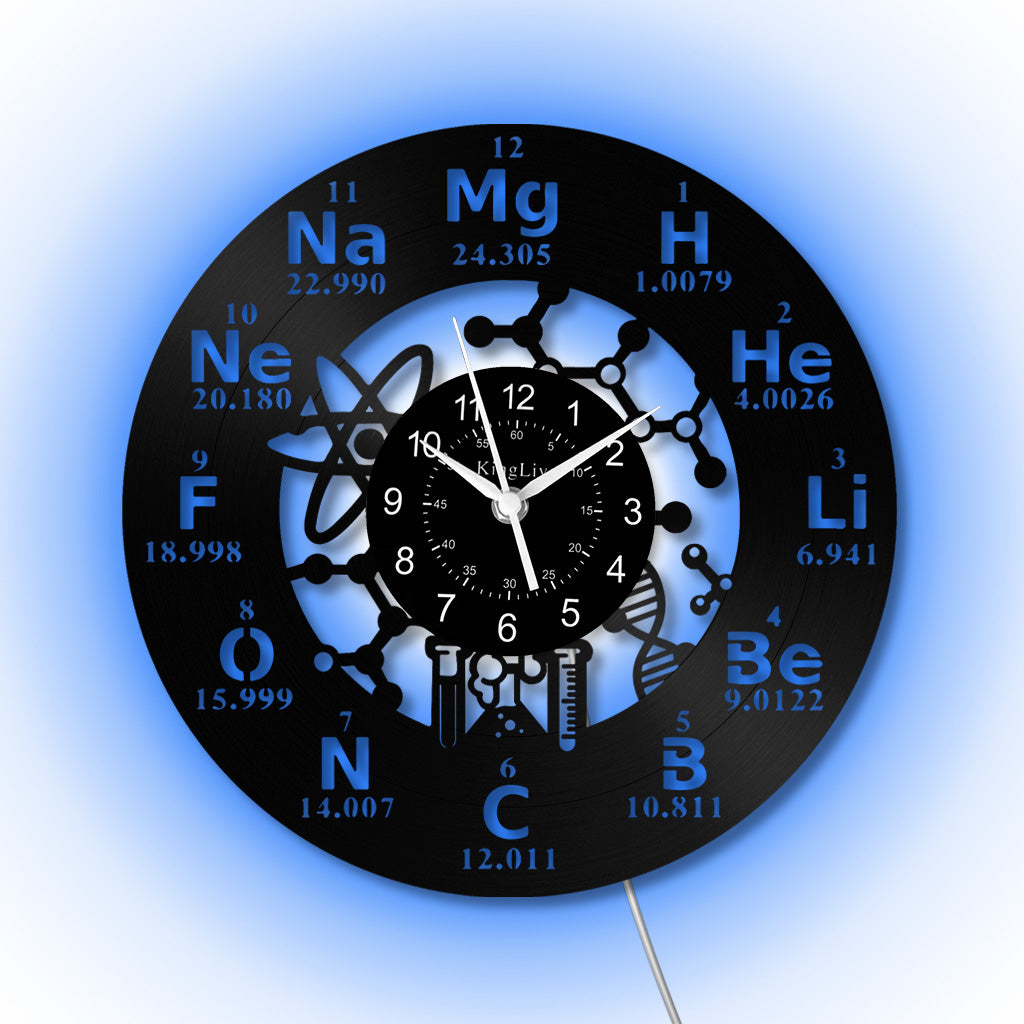 LED Vinyl Wall Clock | Chemistry | 12'' | 0265WPB