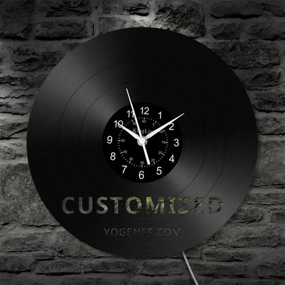 LED Vinyl Wall Clock | Customized | 12''