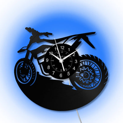 LED Vinyl Wall Clock | Dirt Bike | 12'' | 0217WPB