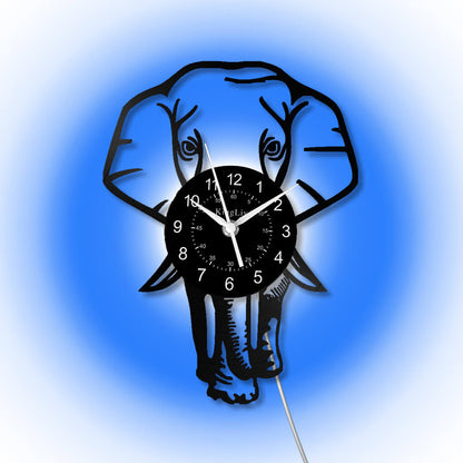 LED Vinyl Wall Clock | Elephant | 12''