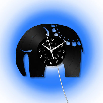 LED Vinyl Wall Clock | Elephant | 12''