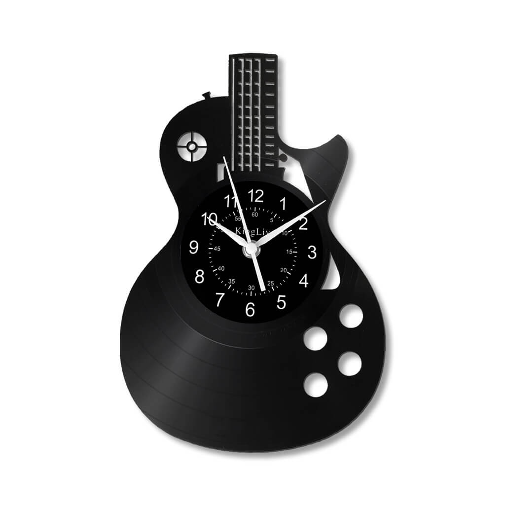 LED Vinyl Wall Clock | Guitar | 12'' | 0027WPB2