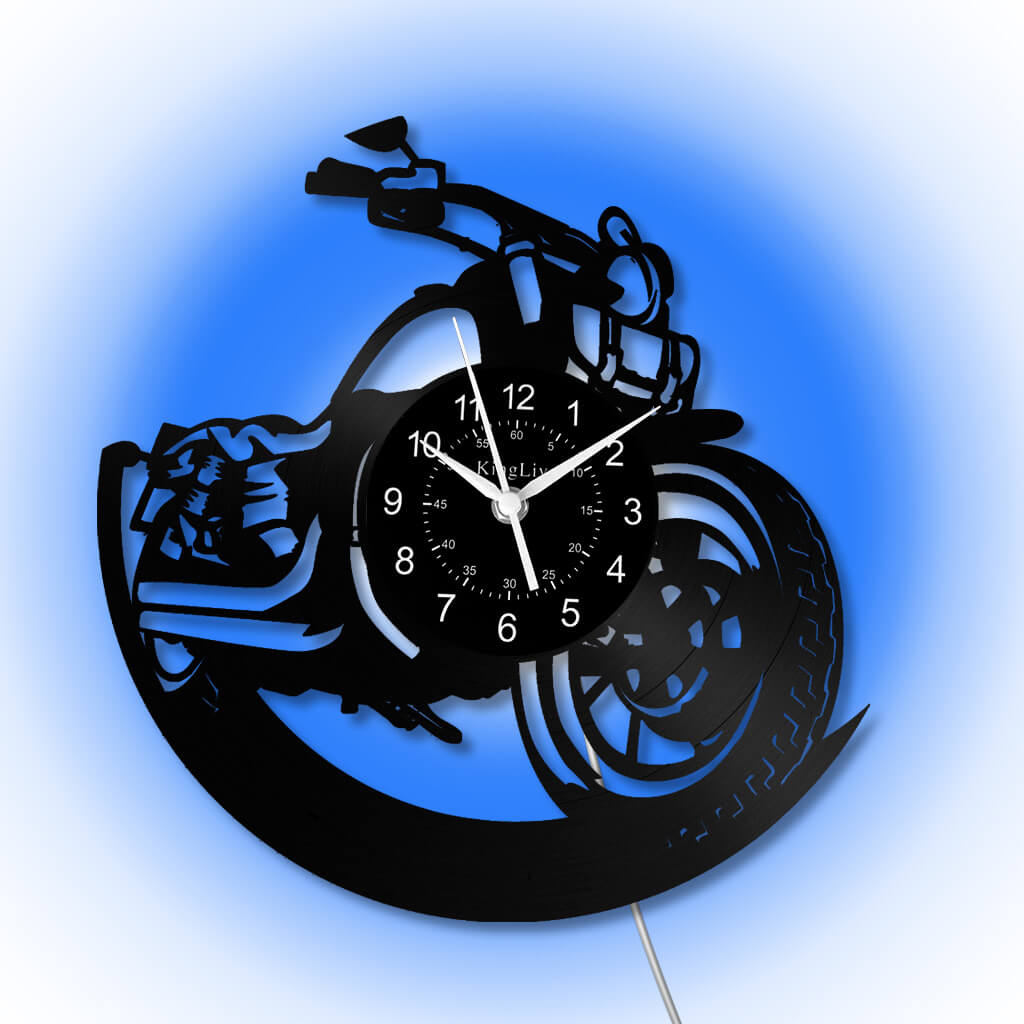 LED Vinyl Wall Clock | Dirt Bike | 12'' | 0217WPB