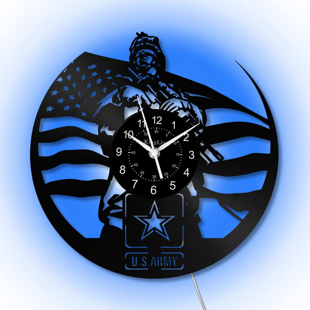 LED Vinyl Wall Clock | US Army | 12'' | 0274WPB