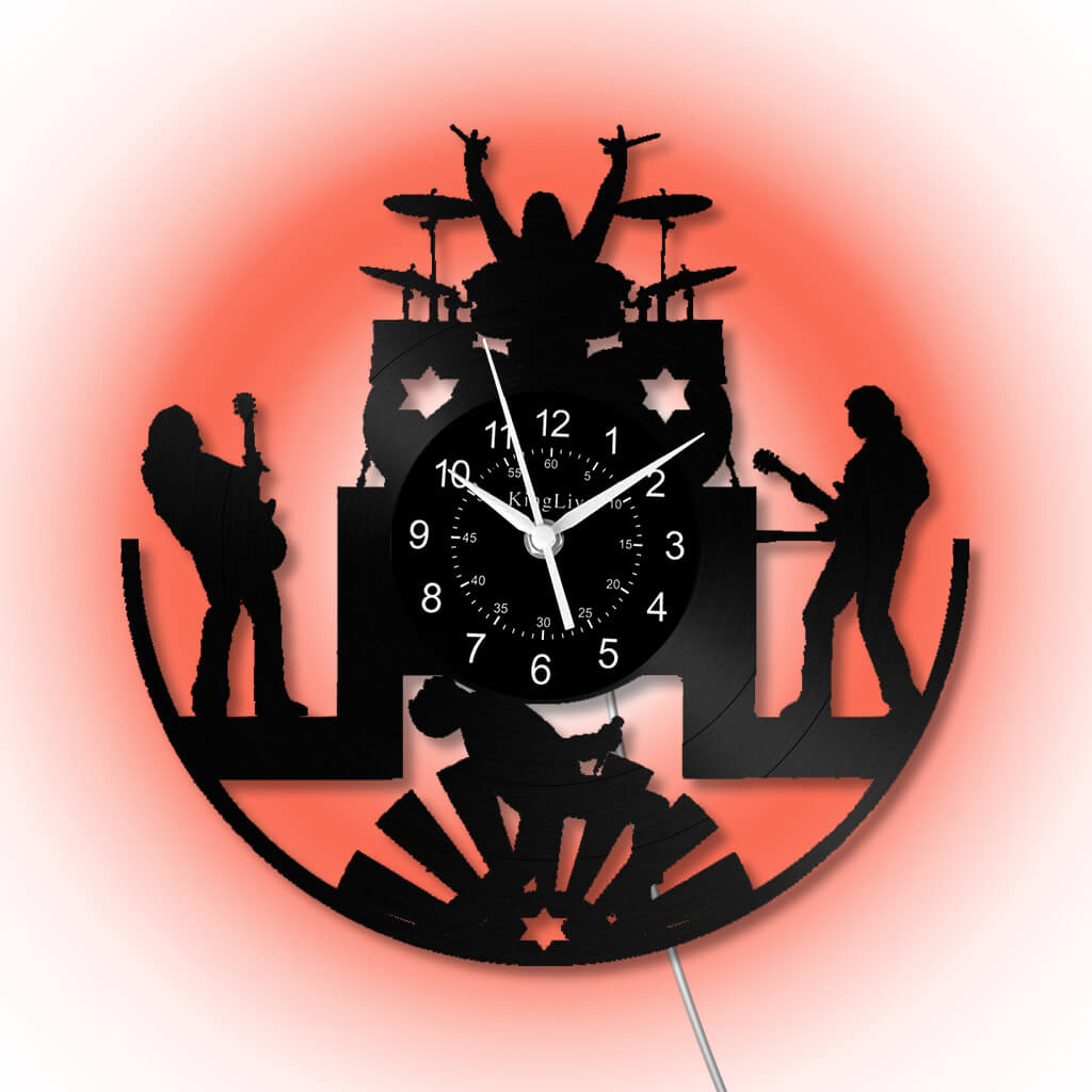 Vinyl Wall Clock | Band Music | 12'' | 0118WPB