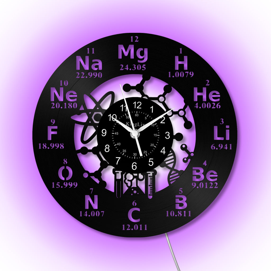 LED Vinyl Wall Clock | Chemistry | 12'' | 0265WPB