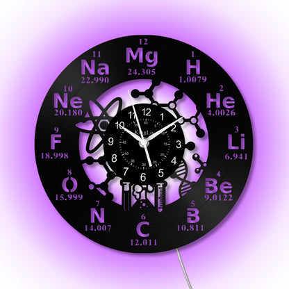 LED Vinyl Wall Clock | Chemistry | 12'' | 0265WPB