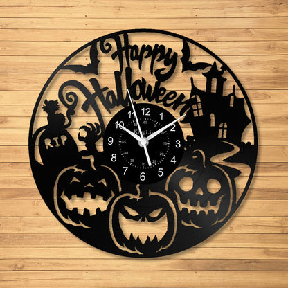 LED Vinyl Wall Clock | Halloween | 12''