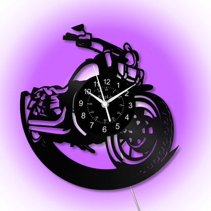 LED Vinyl Wall Clock | Dirt Bike | 12'' | 0217WPB